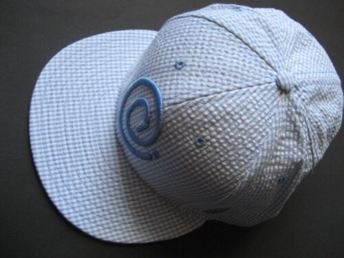 Cap Cappy Baseballcap At @ Zeichen blau weiß kariert One Size CLOUT Schirmmütze - Picture 1 of 2