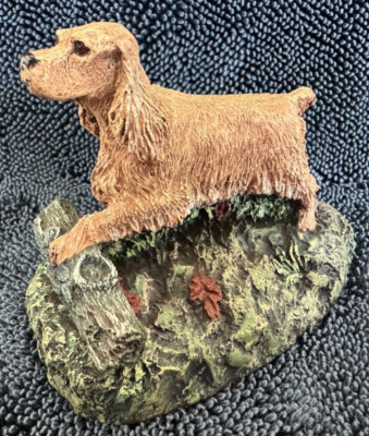 Blonde Cocker Spaniel Cold Bronze Sculpture   AUS-BEN Marsha Richardson USA