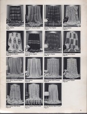 Vintage Aztec Puff 10 Afghans Crochet 5 Baby Blanket To 1978 Viola Sylbert CM