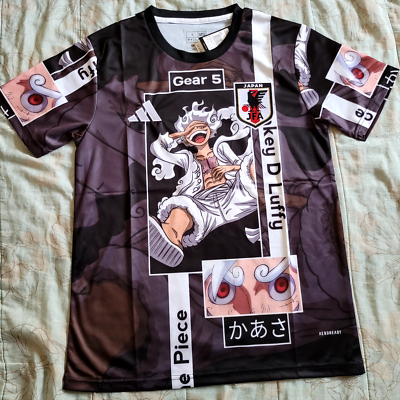 Japan Soccer Jersey One Piece Luffy Anime Gear Five Concept