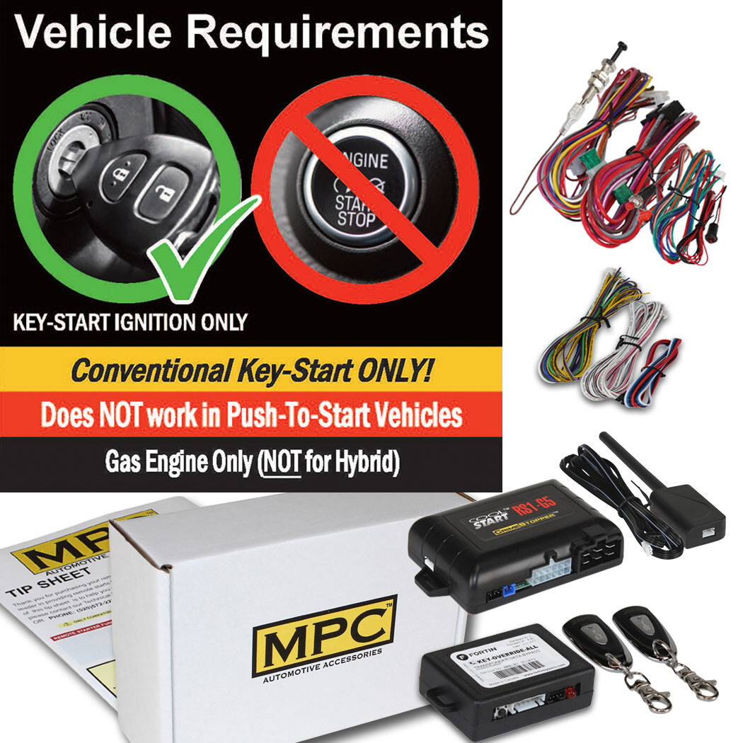 Complete 1-Button Remote Start Kit For 1998-2002 Toyota Camry - Key-to-Start