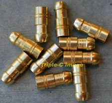 Lucas single brass "Bullet" connectors 1mm² size - Pack of 10 = USA Gauge 17