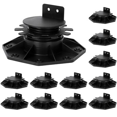 12Pack Adjustable Deck Support, High Load Deck and Floor Support Pedestals fo...