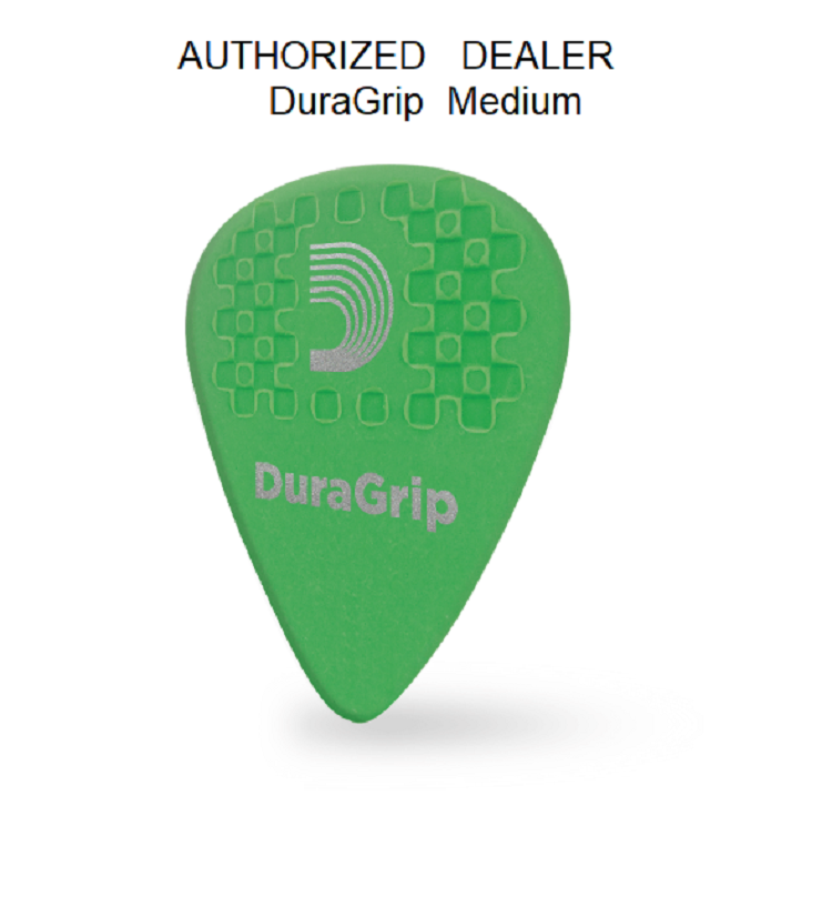 10-Pack Duragrip Guitar Picks Medium .85mm D'Addario Planet Waves 7DGN4-10