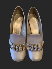 Vintage Fantasia s By Austin Ivory Pump Pearl Wedding Shoes Sz 5