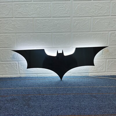 【新品・未使用】LEDアクリルパネル バットマンロゴ Batman Logo LED Lightbox | Fully Dimmable & Powered by USB | eBay