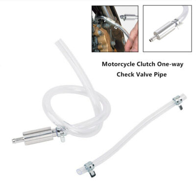 Kit De Purge De Freins – Tuyau Avec Clapet Anti-retour, Universel, Couleur Argent, Aluminium