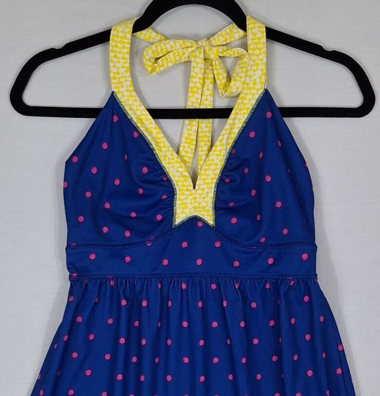 Женское купальное платье-прикрытие North Face в горошек S с бретелью через шею - Изображение 2 из 4