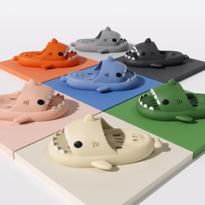 Shark Slides / Shower Shoes with Drain Holes! Size 38-39 - Dorm Life Ready! Amazon.com | INMINPIN Men main image 2