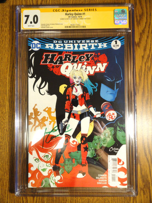 Harley Quinn #1 Super Selten Amanda Conner Sketch Cgc Ss Signatur Serie Hot Dc U