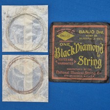 Black Diamond Banjo Saite - First second and third set - Old new stock Vintage.