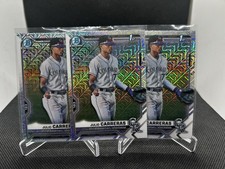 2021 Bowman Chrome Mojo Refractor (x3)  #BCP-161 Julio Carreras Rockies RC