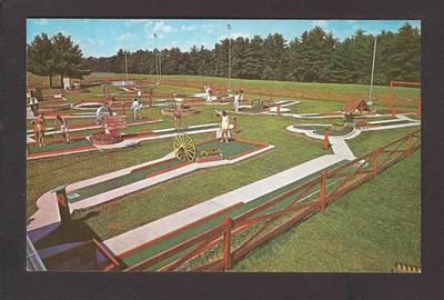 Lake Delton Wisconsin Dells WI 1954 Dell View Hotel 18 Hole Mini Golf Course