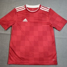ADIDAS Condivo 18 Climalite Youth Large Short Sleeve Soccer Jersey - Red -