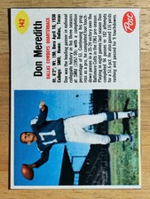 1962 Post Cereal #142 Don Meredith (NM)