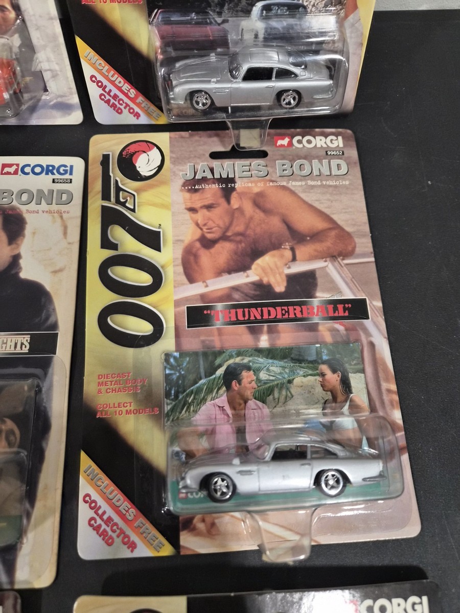 CORGI 007 JAMES BOND LOT 9 diecast GOLDENEYE GOLDFINGER