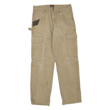 Pantaloni Wrangler Da Uomo In Cotone Beige Regolari Dritti W32 L32 Casual Combat