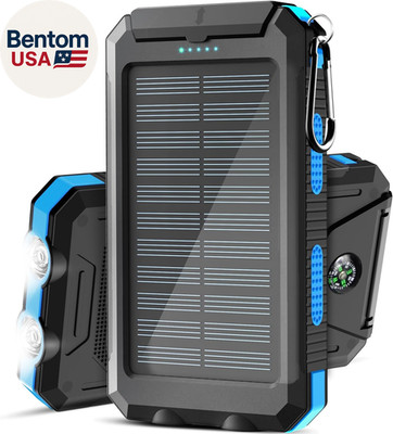 Solar Charger, 38800Mah Solar Power Bank, Waterproof External Backup Battery Pow