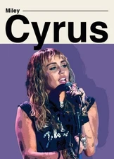 Miley Cyrus Artist Signed Music Art Card 2/10