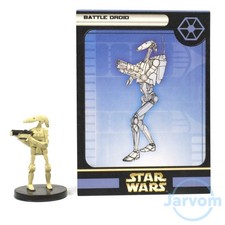 Star Wars Miniatures Clone Strike 29/60 Battle Droid w/ Card COMBO Ship