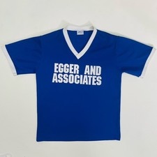 Vintage 1970s Wild Thing Soccer Jersey V-Neck Blue USA Made Men’s Large