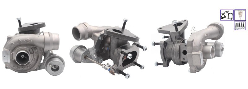 Turbocompresseur de qualité constructeur avec joints d'étanchéité pour Renault