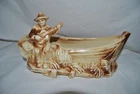 McCoy Pottery Banana Man Playing Guitar In A Boat