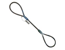 5/8" x 4ft Wire Rope Choker Sling 7800 lb WLL Steel Cable USA Assembled