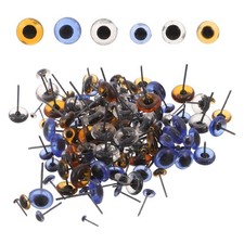 150pcs Glass Eyes Kits: 3mm 5mm 7mm 9mm 11mm Craft Eyes - Realistic Round