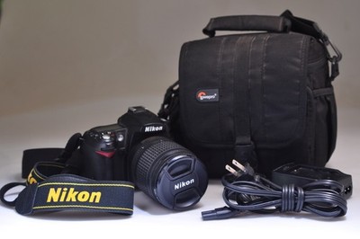 Nikon D90 DSLR Camera Body w/ Nikon DX AF-S Nikkor 18-105mm Lens-Plus extras