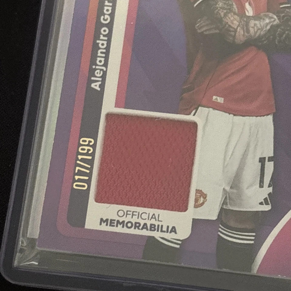 Alejandro Garnacho Manchester United Player Worn Relic 17/199 Shirt Number Match - Image 2 of 4