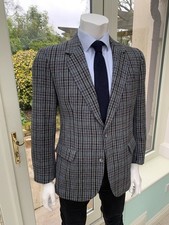 Crombie Men's Tweed Jacket 40R, Pure Wool, Houndstooth