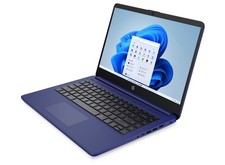 HP mit Full Lifetime Microsoft Office Windows 11 Laptop 14" HD 128GB SSD blau – Bild 3