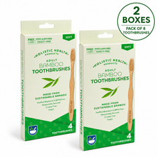 Adult Bamboo Toothbrushes,Rite Aid, Soft Bristles, Eco Friendly, Vegan, 2 Boxes