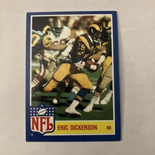 1984 Eric Dickerson RC Insert Topps NFL Star Set # 2 Rookie Football Card