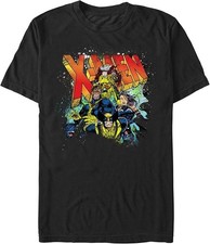 Retro 90s X-Men Team T-Shirt X-Large - Marvel - Wolverine Rogue Cyclops Psylocke
