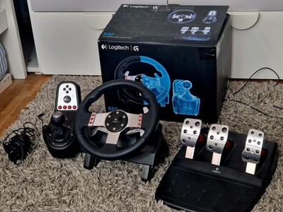 Logitech G27 Racing Lenkrad mit Pedalen & H-Shifter   Voll funktionsfähig 