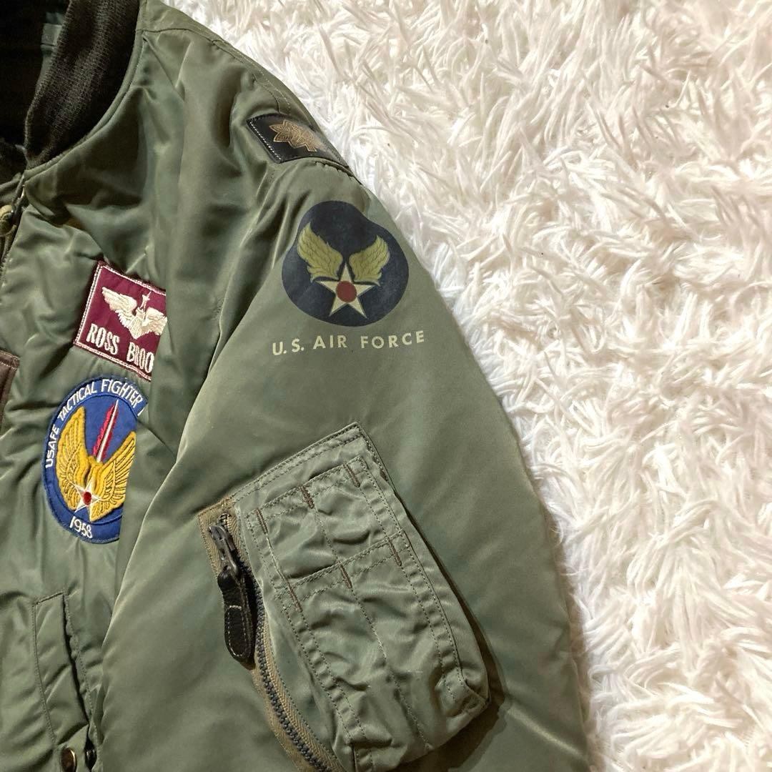 Buzz Ricksons MA1 Lion Patch Flight Jacket Good U… - image 5