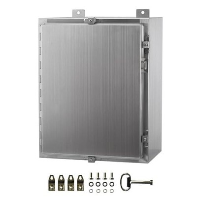 12x12x6'' 304 Stainless Steel Electrical Enclosure, IP66 Waterproof & Dustproof