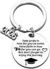 2026 Graduation Gifts for Him Her, Class of 2026 Graduation Keychain, Inspiratio