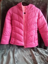 FADED GLORY GIRLS PUFFER JACKET W HOOD SIZE XL FLEECE LINED