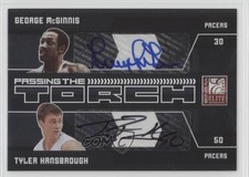 2009 Donruss Elite Dual 11/25 Tyler Hansbrough George McGinnis #14 Auto HOF 0af