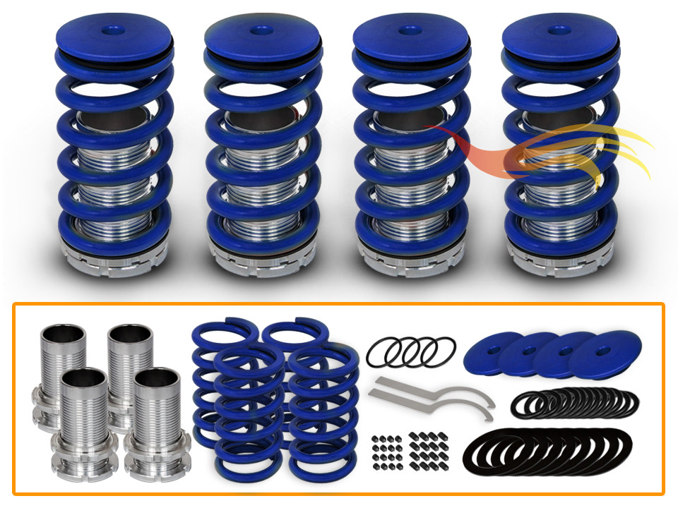 BCP BLUE 95-00 Dodge Avenger Coilover Lower Coil Springs Kit