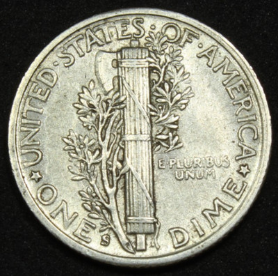 1941-S Mercury Dime Large ''S'' FS-511 | Extra Fine Semi-Key Date | Free Shipping