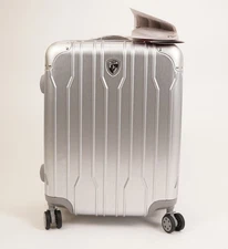 Heys Xtrak 21-Inch Lightweight TSA Combination Lock Carry-On Luggage (Silver)
