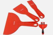 Dekton Plastic Filler Putty Tool Red 3pcs Set | Spreader & Scraper DIY Tools UK