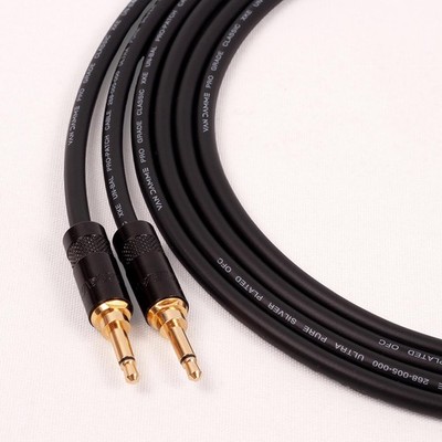 AV Link Kabel. 3,5 mm Mono Miniklinke auf 3,5 mm Mono Miniklinkenkabel. Audio Data DC