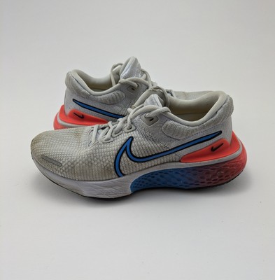 Womens Nike ZoomX Invincible Flyknit 2 Grey Blue Running Shoes DV2177-001 Size 8
