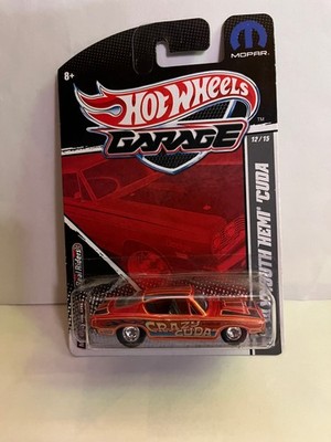 Hot Wheels Garage `68 Plymouth Hemi Cuda mit Real Riders, in OVP