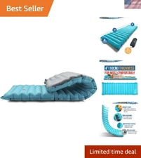 Airlive2000 Extra Thick Inflatable Sleeping Pad with Built-in Pump - 74"x24.4"